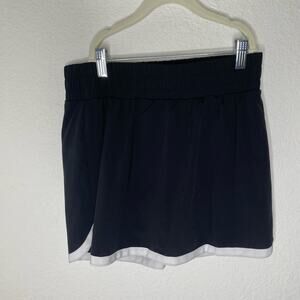 Flex Time Black  Athletic skirt with White Trim size small